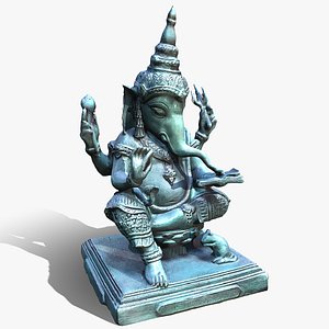 Jade Ganesha 3D model