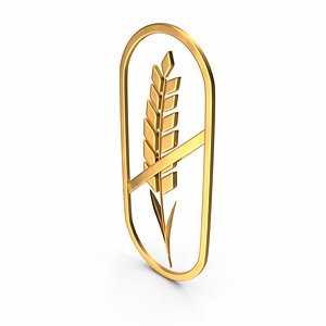 Gluten Free Symbol 3D