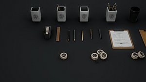 Office Props Set  Vol 1 3D