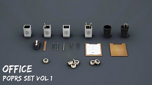 Office Props Set  Vol 1 3D