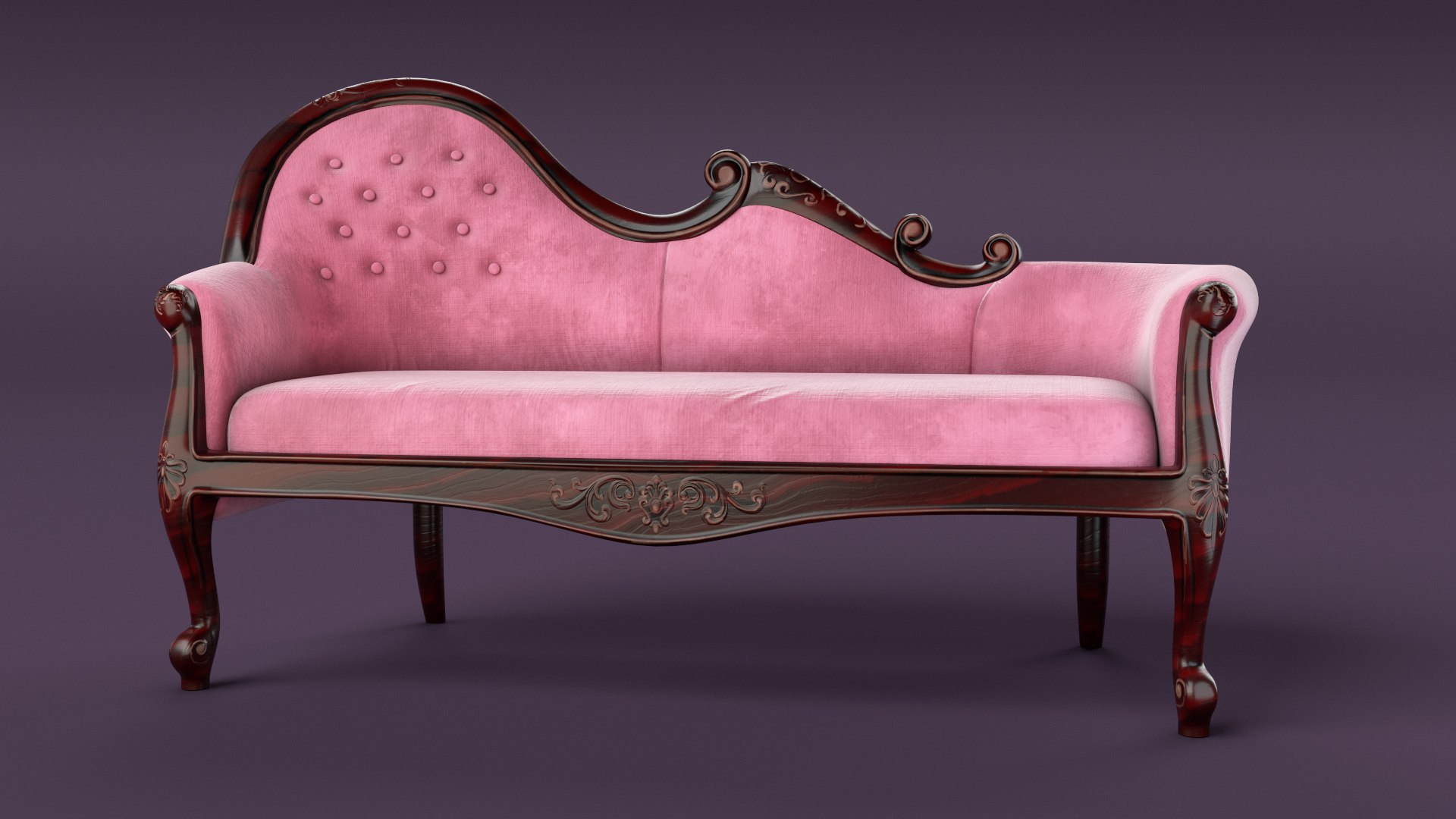 Victorian Sofa Model TurboSquid 1641241