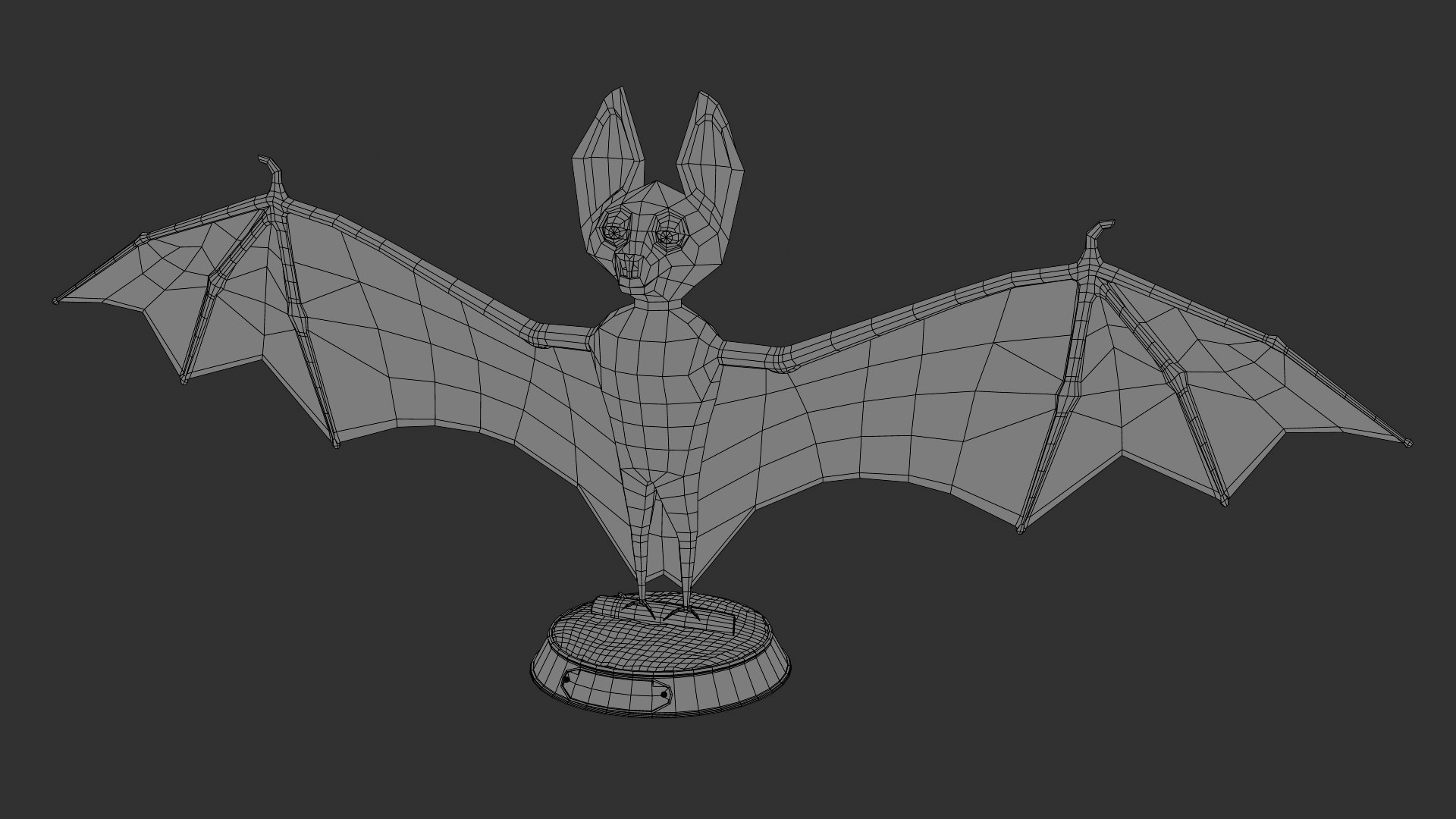 Cartoon Bat Rigged 3d Obj