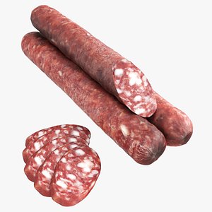 Dried sausage long whole and slices 02