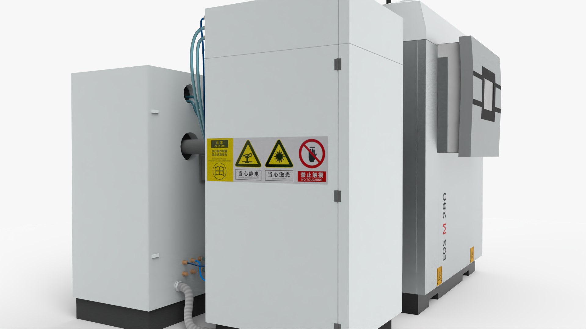 3D EOS M290 Laser Direct Sintering Metal Printers model TurboSquid