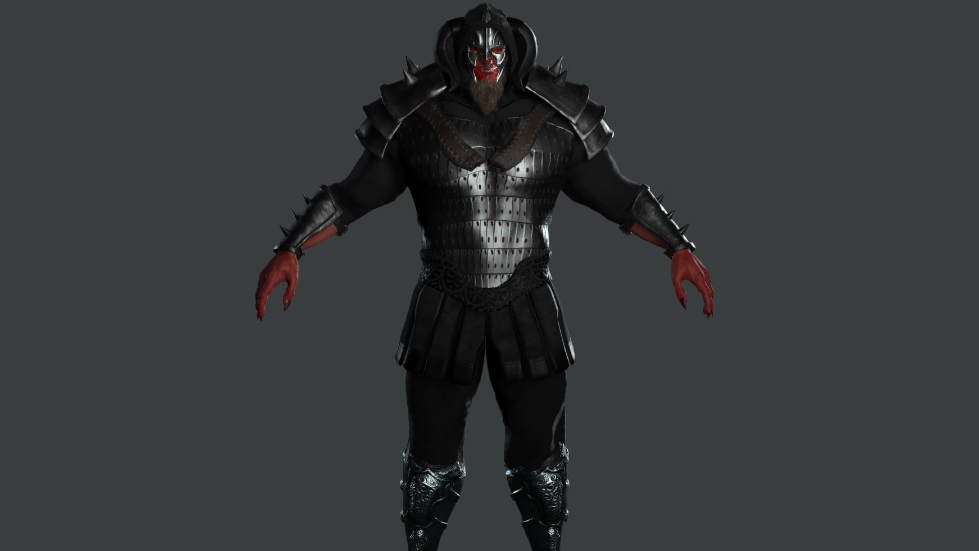 AAA 3D GAME READY FANTASY MALE CHARACTER - MONSTER WARRIOR 02 Model ...