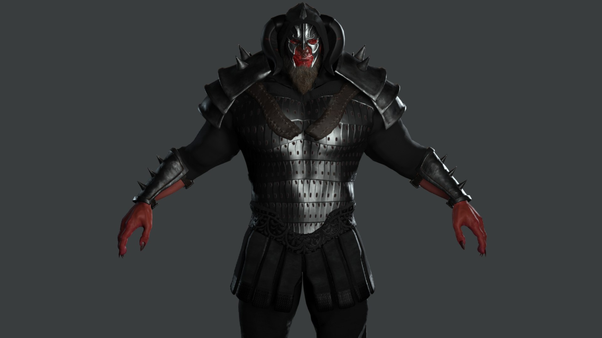 AAA 3D GAME READY FANTASY MALE CHARACTER - MONSTER WARRIOR 02 Model ...