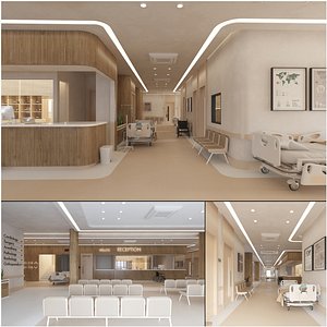 3D Modern Hospital Interior model