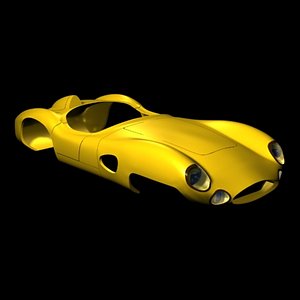 race car 1950s lemans 3d max