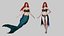 Syrenka — gotowy do gry model 3D w technologii low-poly