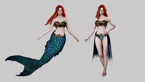 Mermaid - Game Ready Low-poly