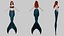 Syrenka — gotowy do gry model 3D w technologii low-poly