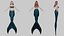 Syrenka — gotowy do gry model 3D w technologii low-poly