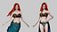 Syrenka — gotowy do gry model 3D w technologii low-poly