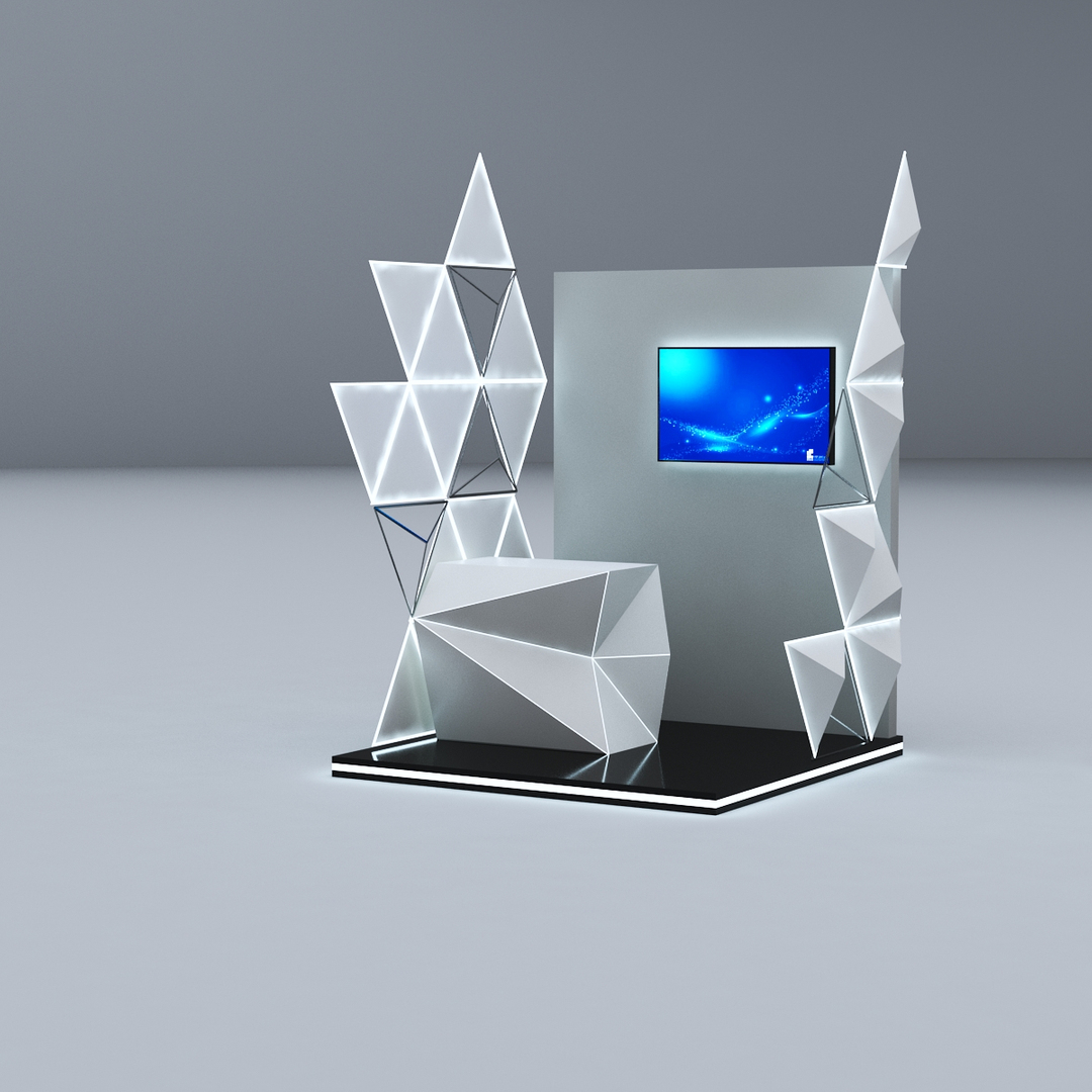 3D Modular Booth Design - TurboSquid 1583998