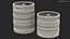 Conjunto de barris de cerveja