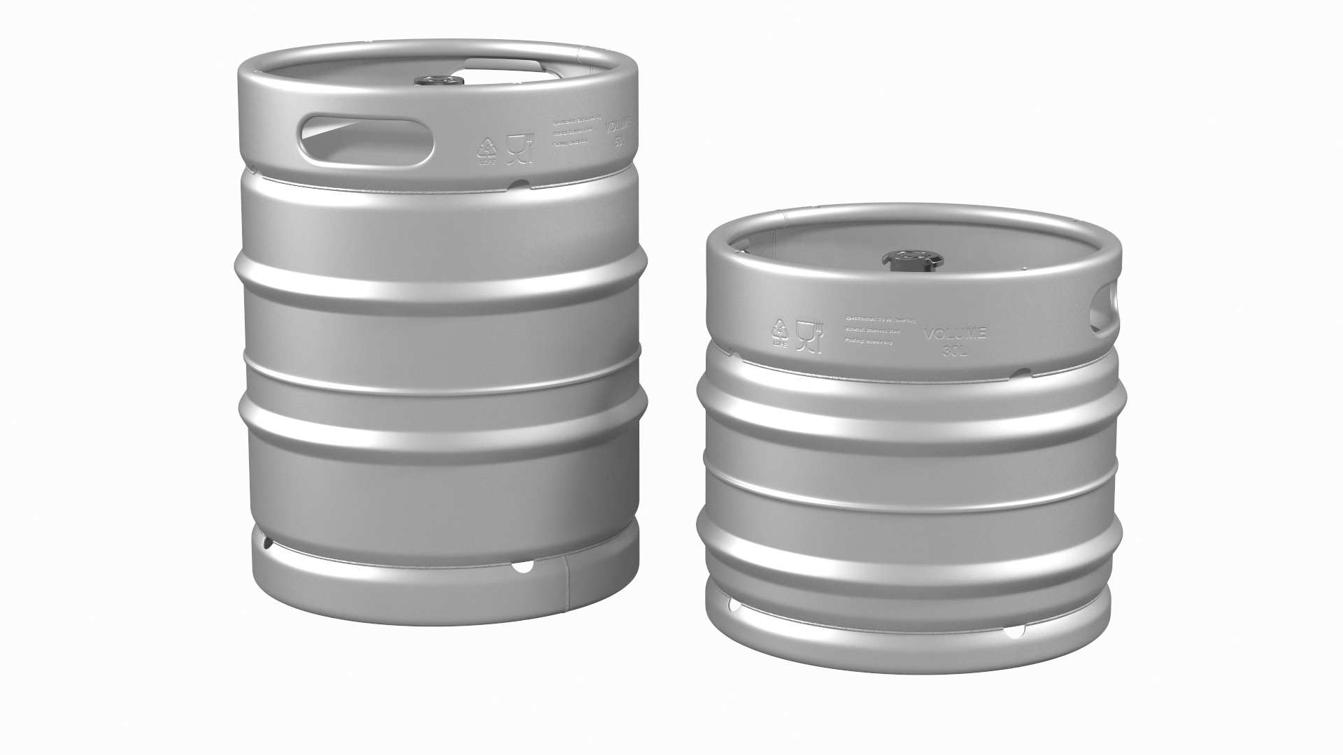Beer Kegs Set 3D Model TurboSquid 1622300
