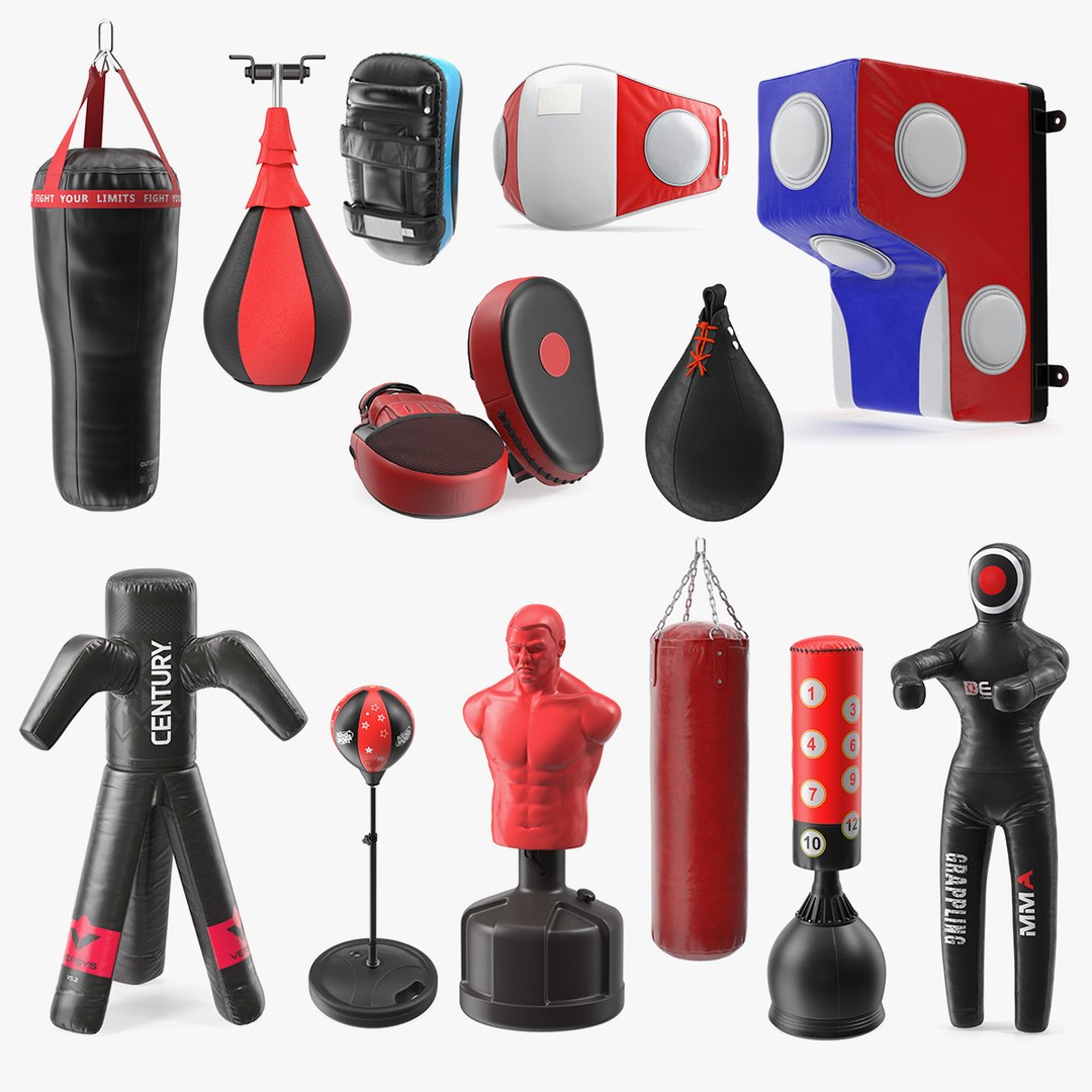 Punching Dummys Collection 9 3D model preview