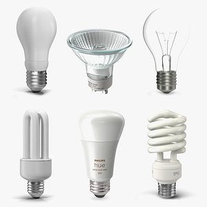 3D Light Bulbs Collection 5