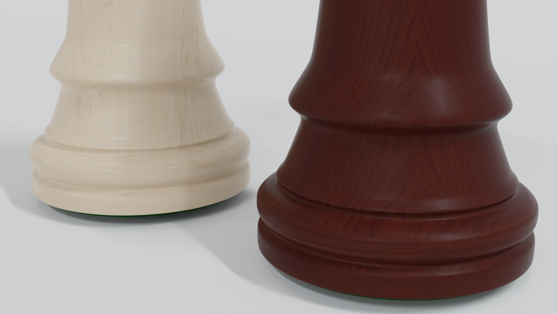 Rooks Wooden Chess Pieces 3D - TurboSquid 2093554