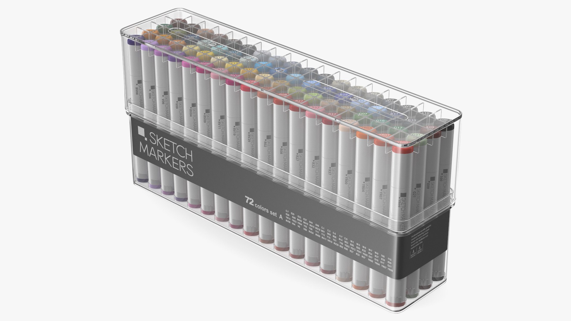 Generic Sketch Marker 72 Pack 3D model preview