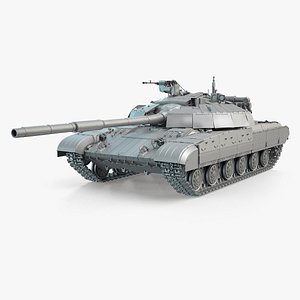 3D T-64BM Bulat Tank High-Poly