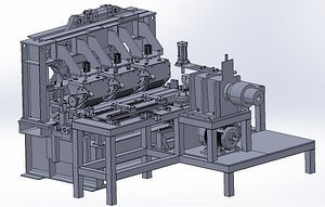 3D Industrial Metal Sheet Cutting Machine 3D CAD Model