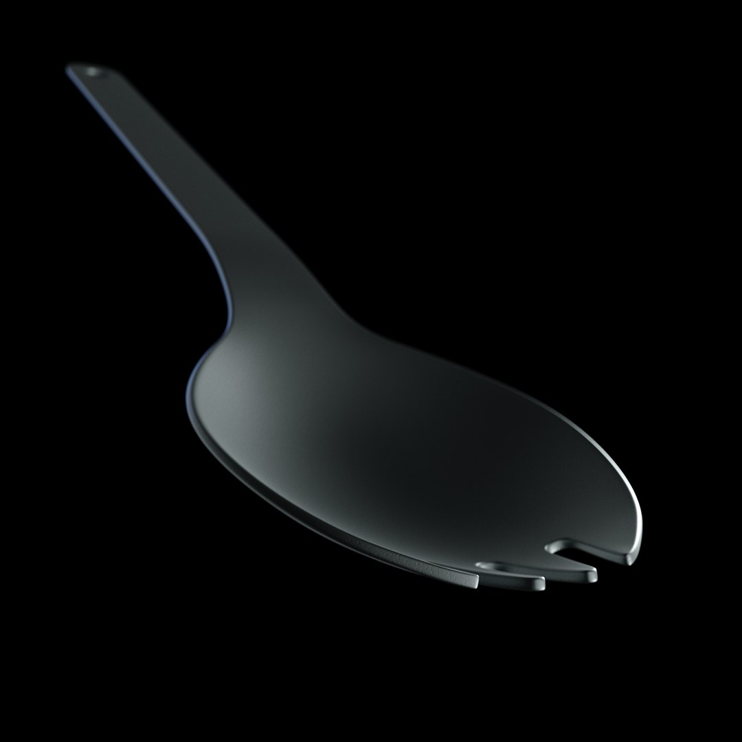 Titanium Spork 3D - TurboSquid 2145413