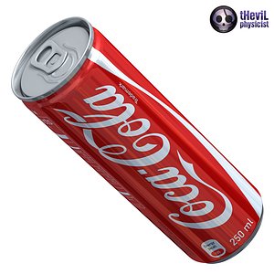 3d model of coca cola 250ml