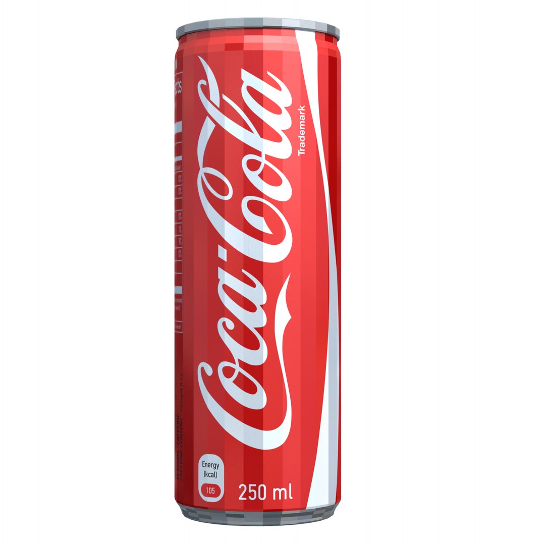 3d Model Of Coca Cola 250ml