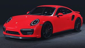 2016 Porsche 911 Turbo S 3D Model  All Weather Supercar 3D