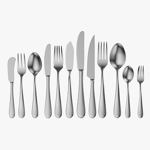 Generic Cutlery 12 Pieces COLLECTION 3D model