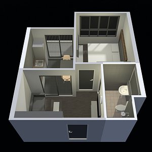 Apartment room 25-71 model