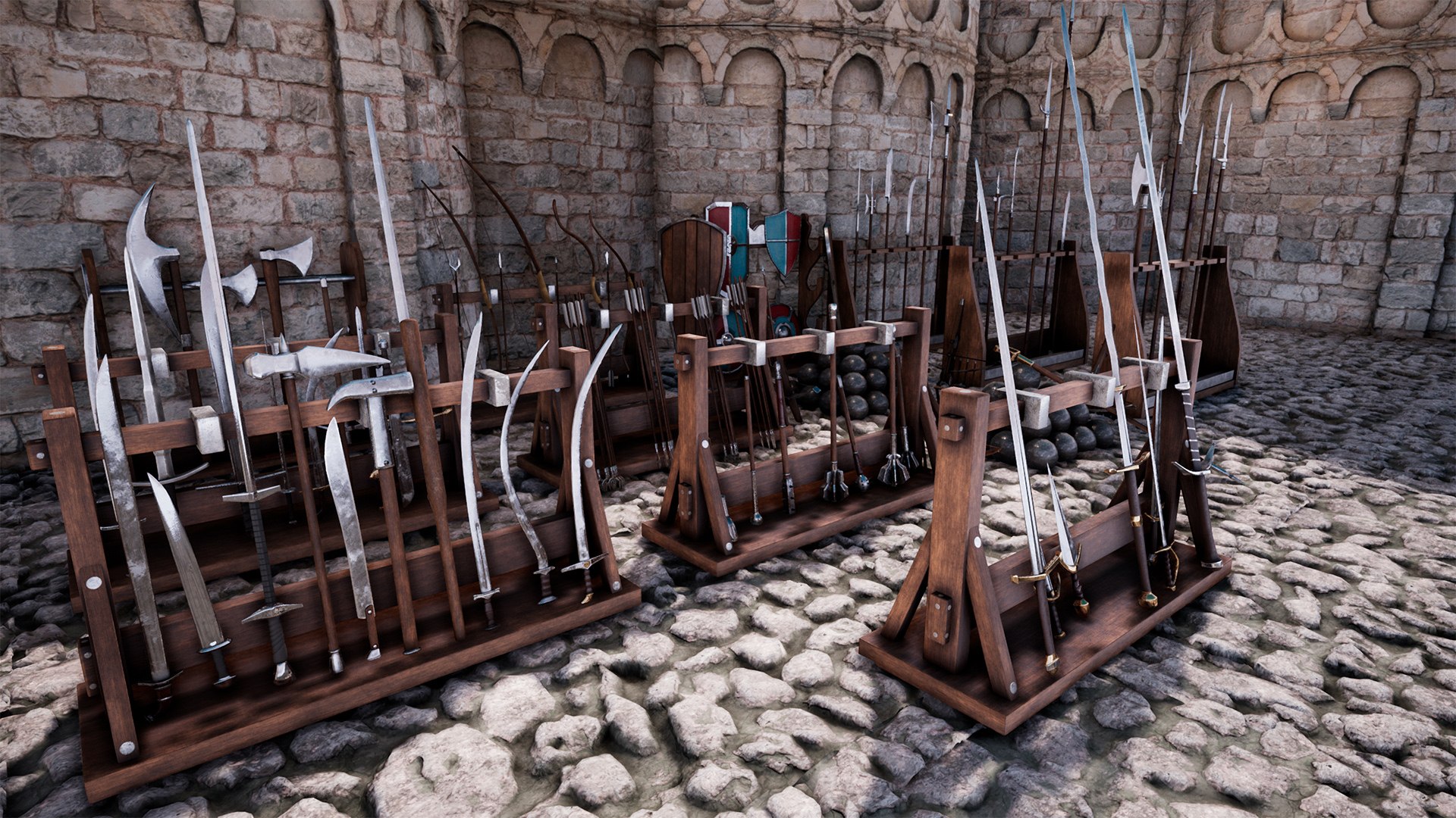 Ultimate Medieval Weapons Package 300 variations 3D model - TurboSquid ...