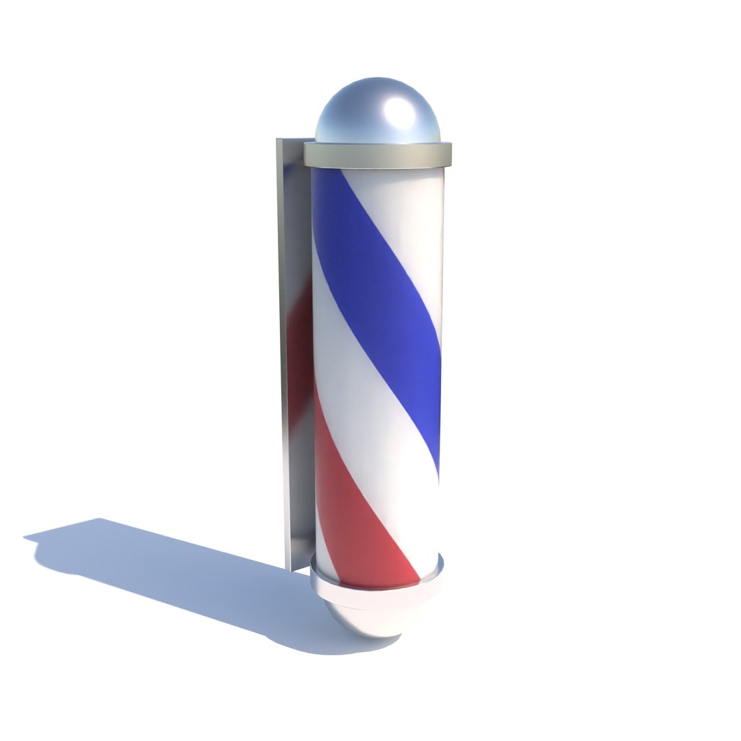 3D Barber-shop-pole - TurboSquid 2115880