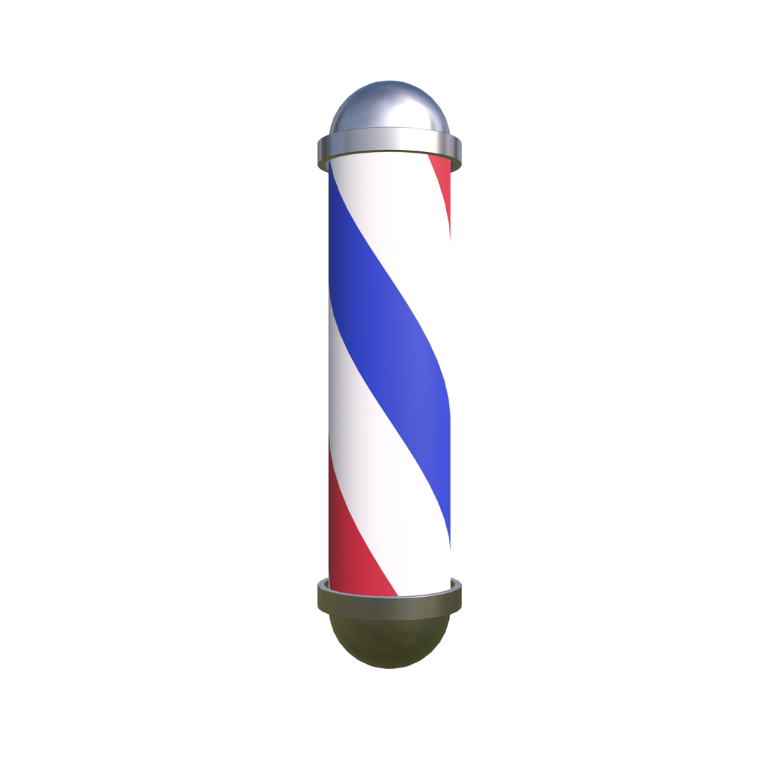 3D Barber-shop-pole - TurboSquid 2115880