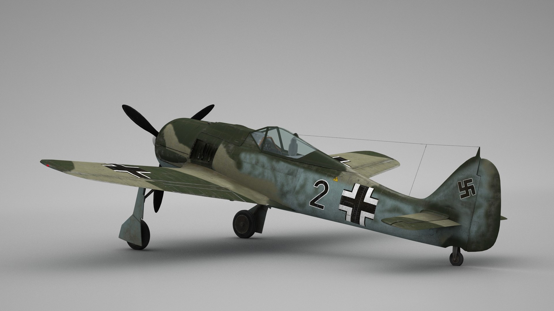 Focke Wulf FW 190 Model - TurboSquid 2011568