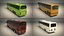 Low Poly Bus Pack 02