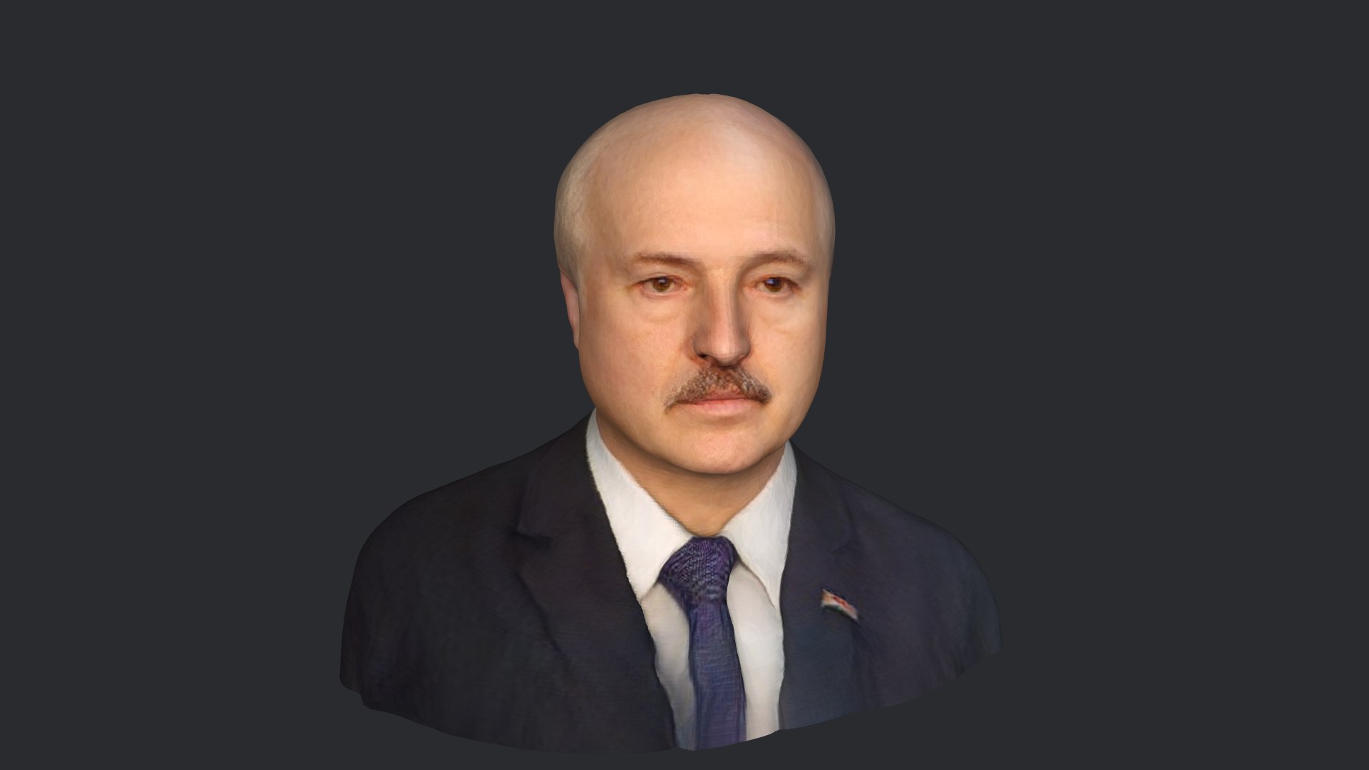 Alexander Lukashenko Realistic Bust Head Ready 3D Model TurboSquid