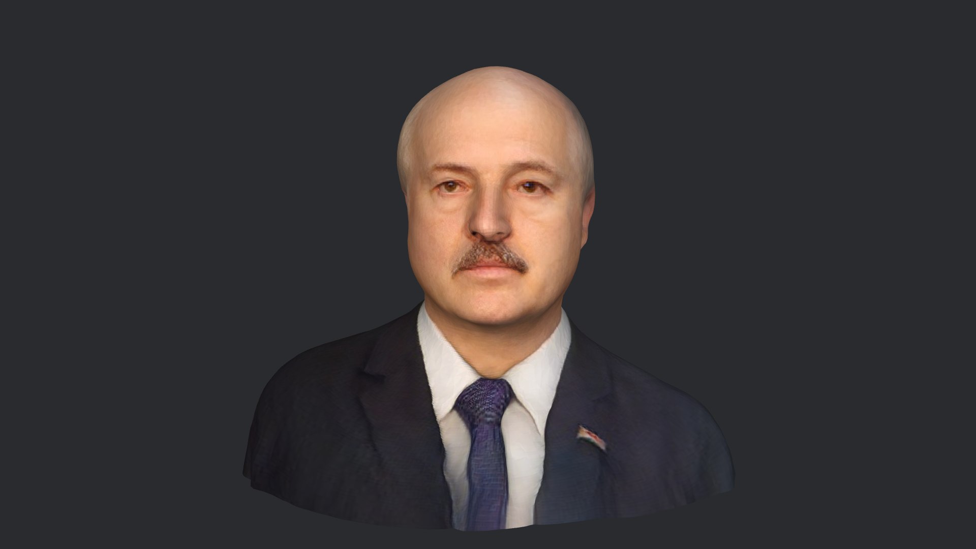 Alexander Lukashenko- Realistic Bust Head Ready 3D Model - TurboSquid