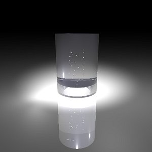 cup water glass 3d model