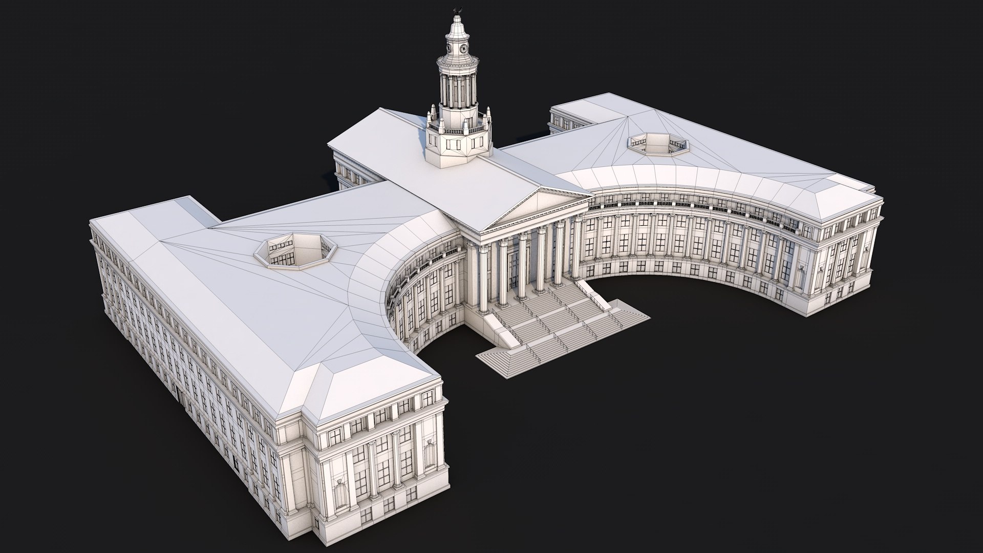 Denver City Hall Building 3D Model - TurboSquid 2228846