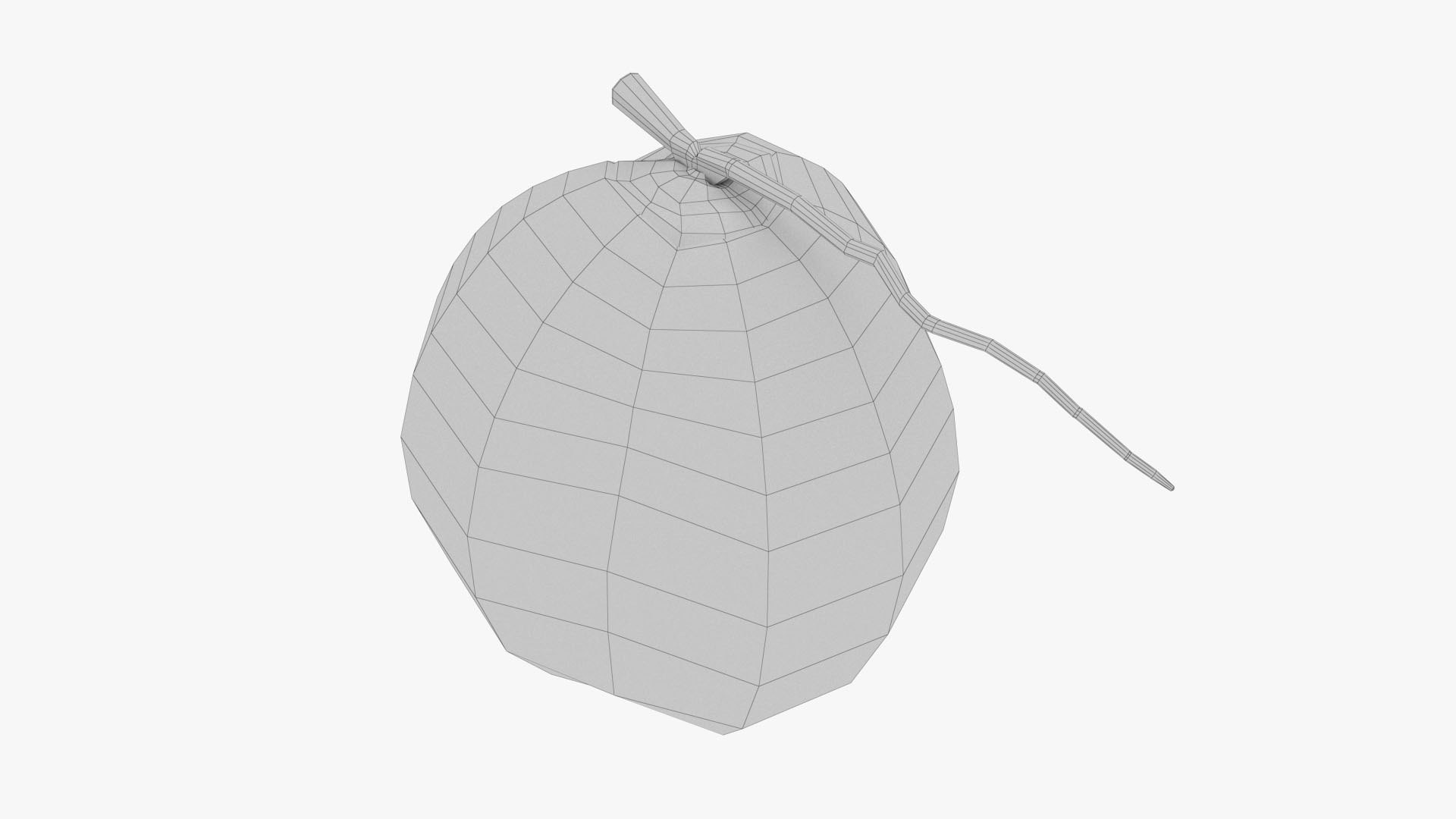 Yellow Coconut 3d Model Turbosquid 2127946