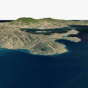 3D model Komodo Island East Nusa Tenggara Province Indonesia ver 2