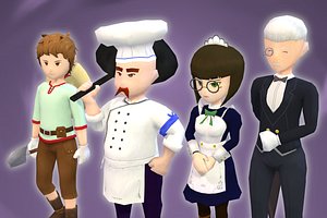 Stylized NPC - House Staff Pack