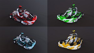 4LowPolyKartsWithPlayerPack2