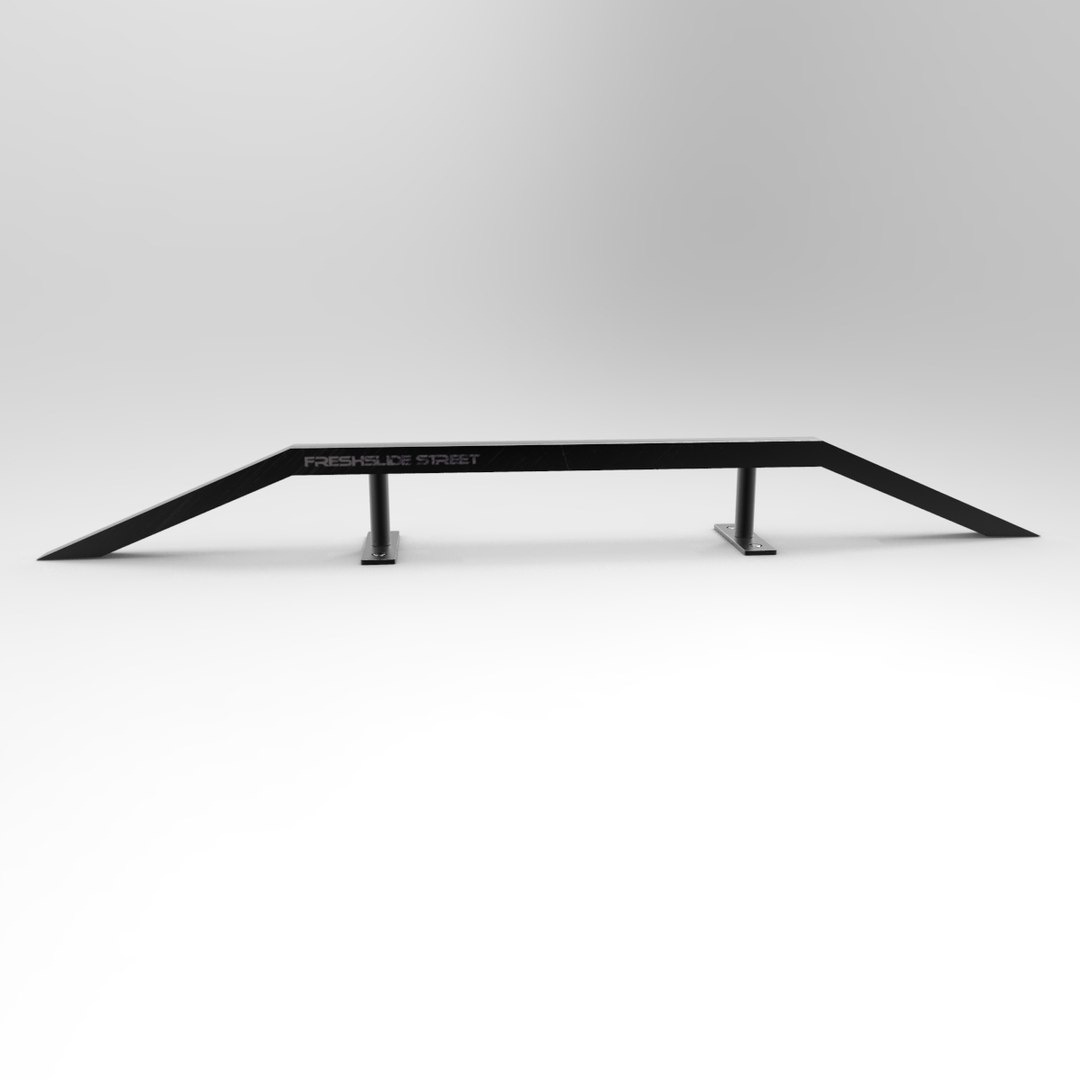 Skateboard Metal Rail 3d Model