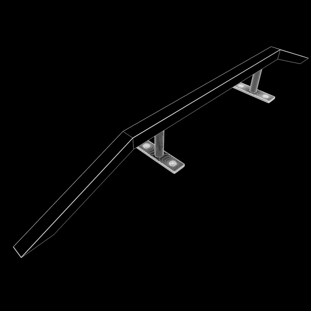 Skateboard Metal Rail 3d Model