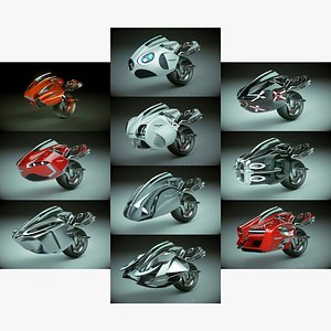 3D T-Bike Solo Wheel 10 in 1 Collection model