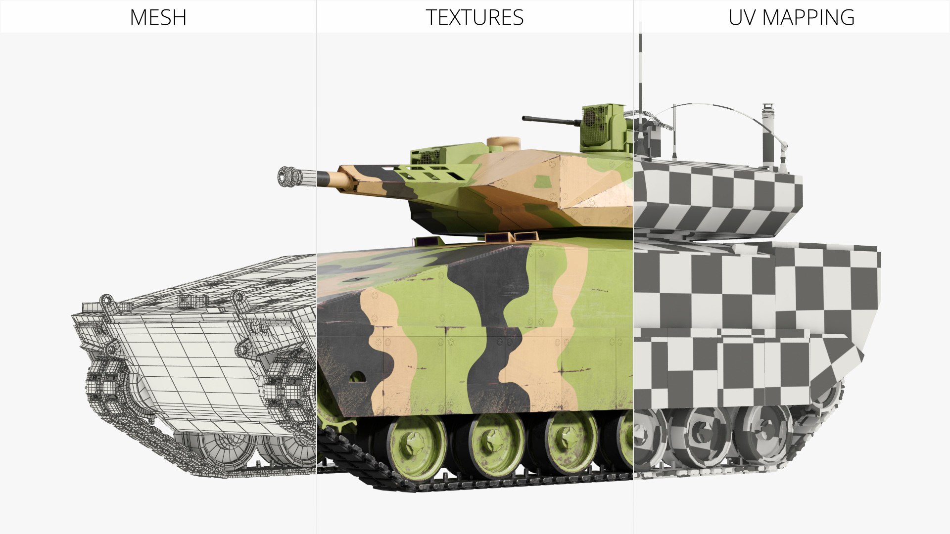 3D Model XM30 Infantry Fighting Tank Simplified - TurboSquid 2565944