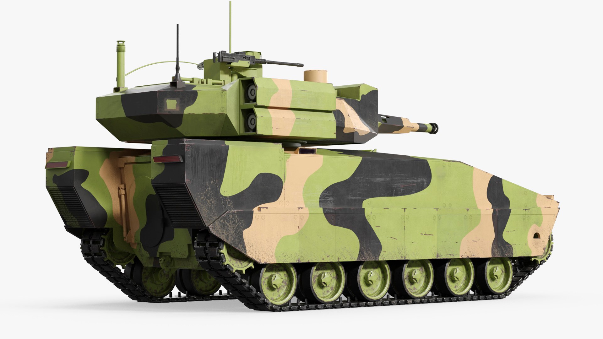 3D Model XM30 Infantry Fighting Tank Simplified - TurboSquid 2565944